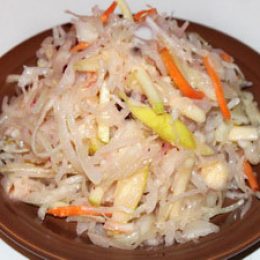 рецепт квашеной капусты с яблоками